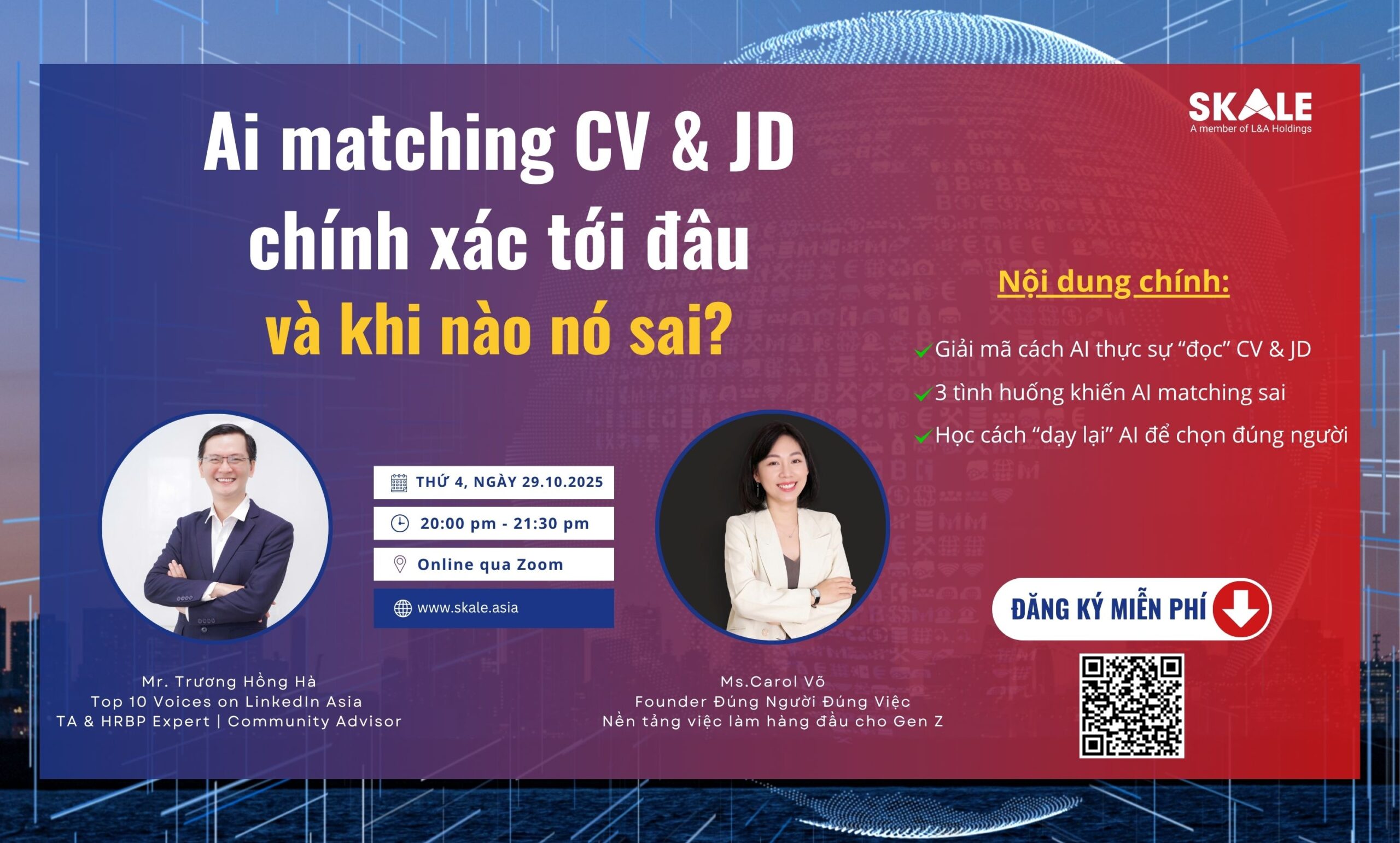 Workshop AI Match CV và JD – SKALE HR Tech chia sẻ cách AI đọc hiểu hồ sơ tuyển dụng